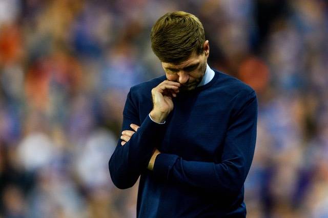 Steven Gerrard runs scared from Brendan Rodgers challenge