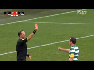 Scott Brown Sent Off In Celtic vs Feyenoord Charity Game 😂 Zaluska Saves Penalty
