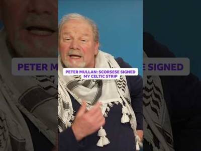 Martin Scorsese Signed Celtic Top 🙌🍀 #celtic #celticfc #celticfans #football #spfl #petermullen