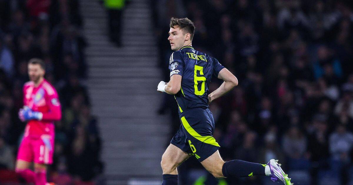 Steve Clarke sent a Kieran Tierney reality check by Arsenal legend after Celtic star left out at ‘toxic’ Hampden