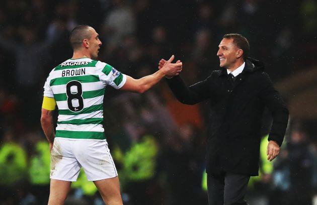 Brendan Rodgers’ brilliant response to Scott Brown’s Celtic red card
