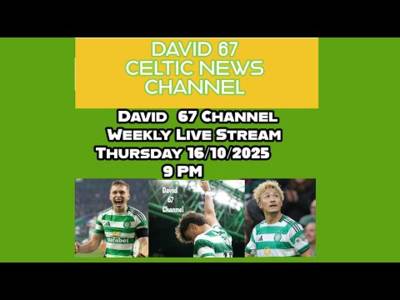 David 67 Weekly Live Stream At 9PM Thursday 16th October: The 6 Big Games Coming Up