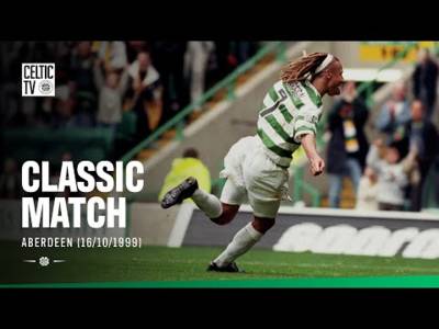 Classic Match: Celtic 7-0 Aberdeen (16/10/99) | Larsson & Viduka Run Riot!
