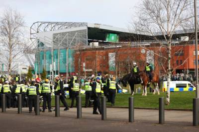 How much Celtic pay for policing costs compared to Rangers, the SFA and the SPFL