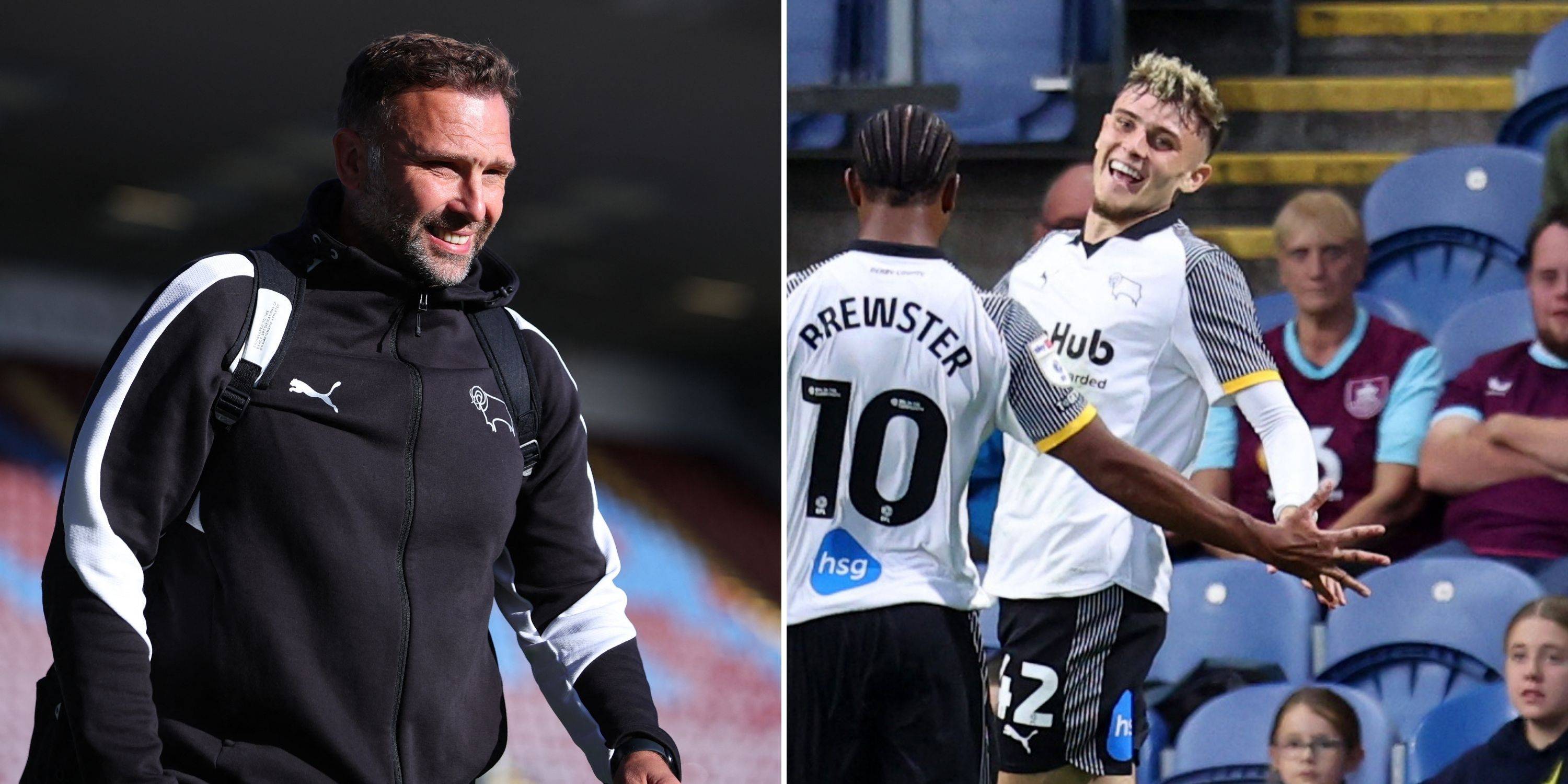 John Eustace reacts to Bobby Clark, Celtic transfer update as Derby County exit mooted