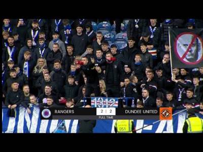Angry Bears Booo 😂 Full Time Scenes Rangers 2-2 Dundee United