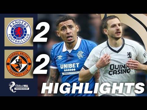 Rangers 2-2 Dundee United | HIGHLIGHTS | William Hill Premiership
