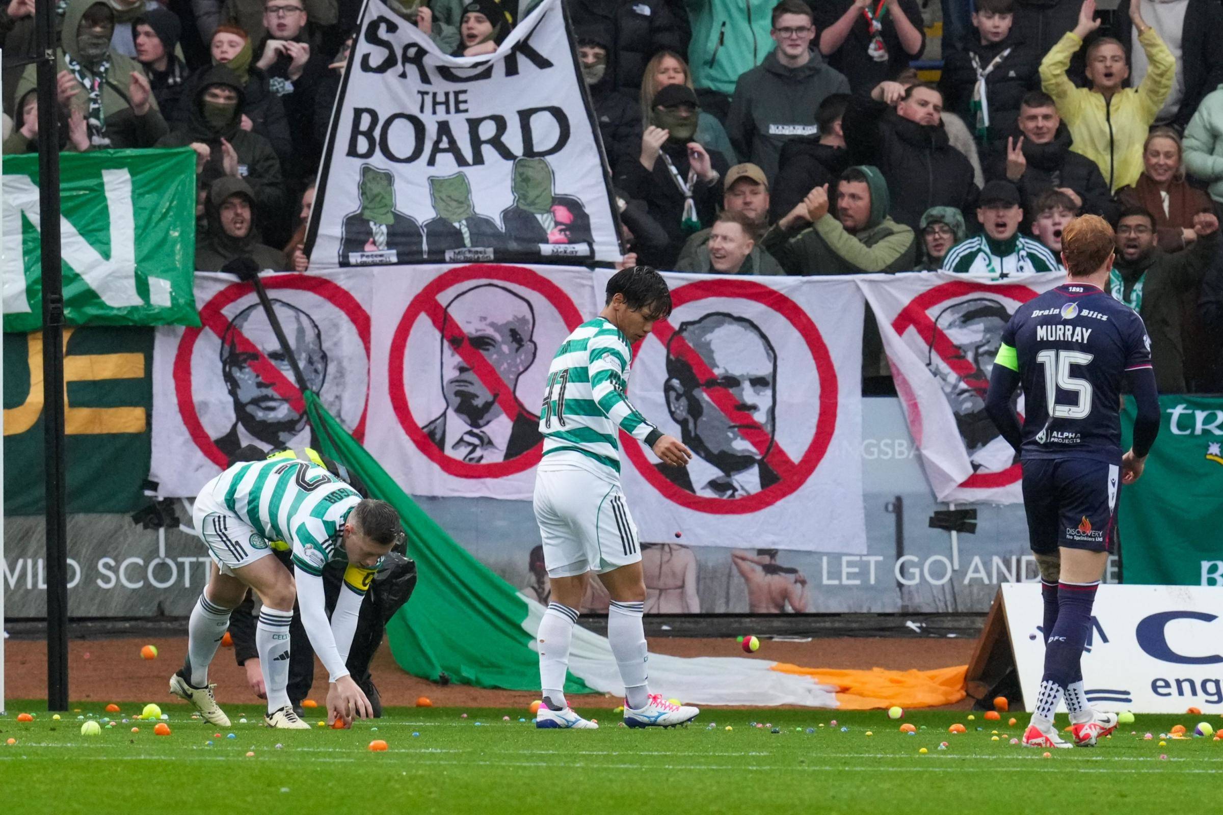 Celtic group confirm ‘further action’ will take place after Dens Park ball protest