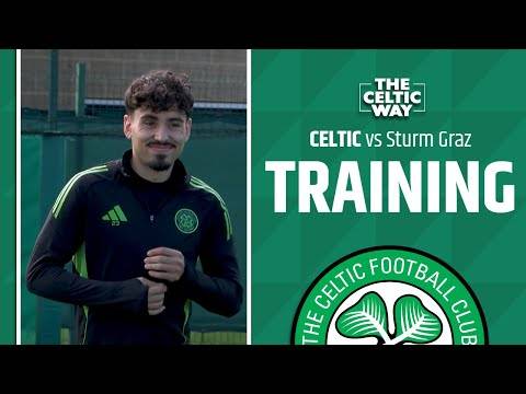 WATCH Celtic training ahead of facing Sturm Graz in the UEFA Europa League
