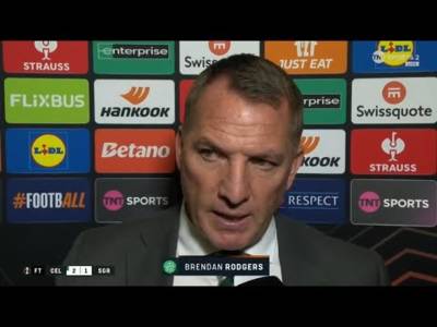 Brendan Rodgers Post Match Interview | Celtic 2-1 Sturm Graz