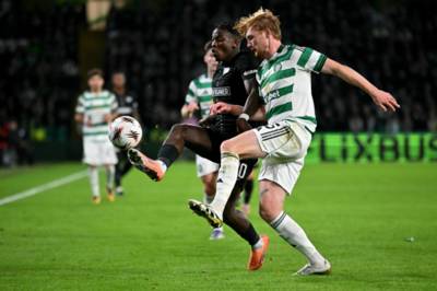 Liam Scales makes admission on Honda Civic label after Celtic win vs Sturm Graz
