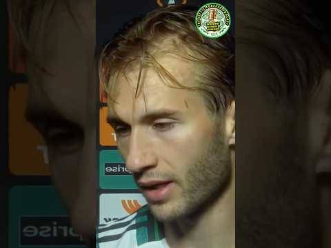 Match winner Nygren post match interview / Celtic 2-1 Sturm Graz