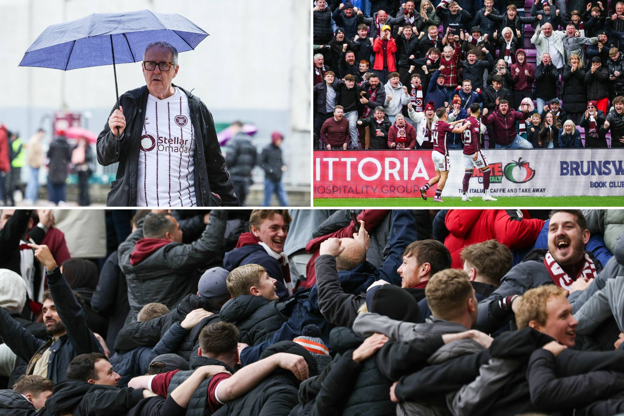 15 brilliant photos of Hearts fans celebrating their famous 3-1 win over Celtic at Tynecastle &ndash; gallery