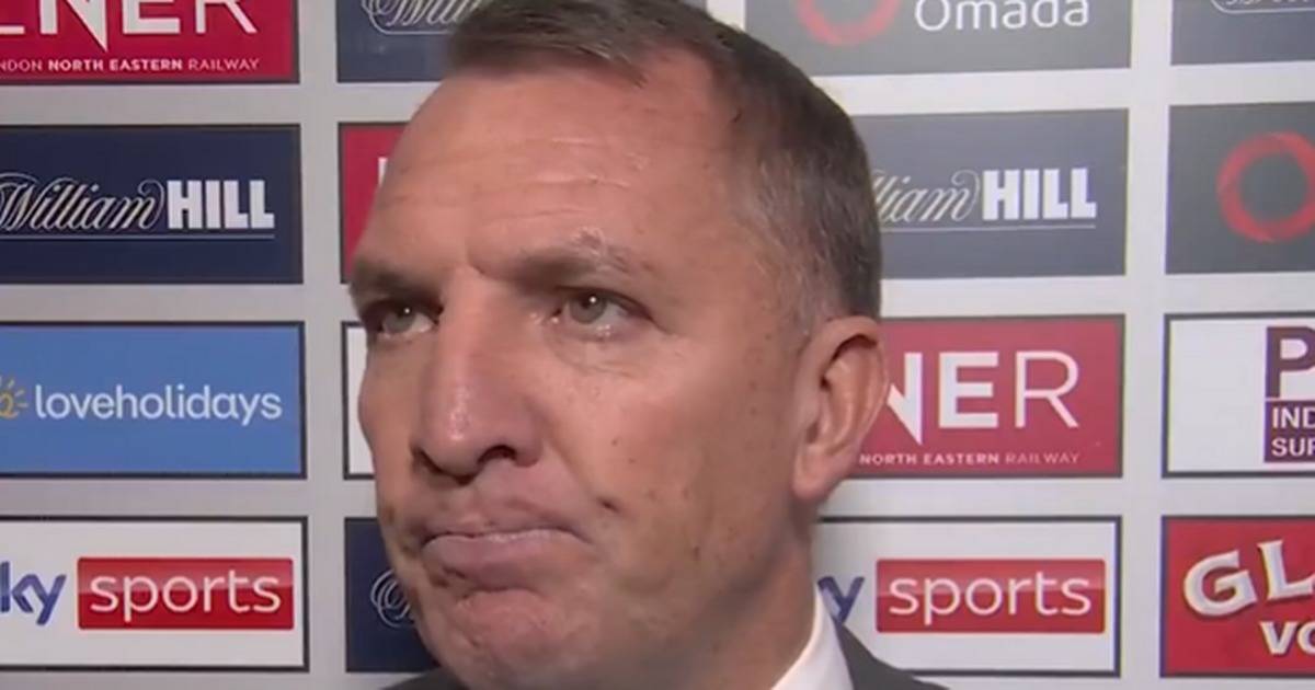 Brendan Rodgers ‘looked anxious’ during ‘bizarre’ TV interview following Celtic loss