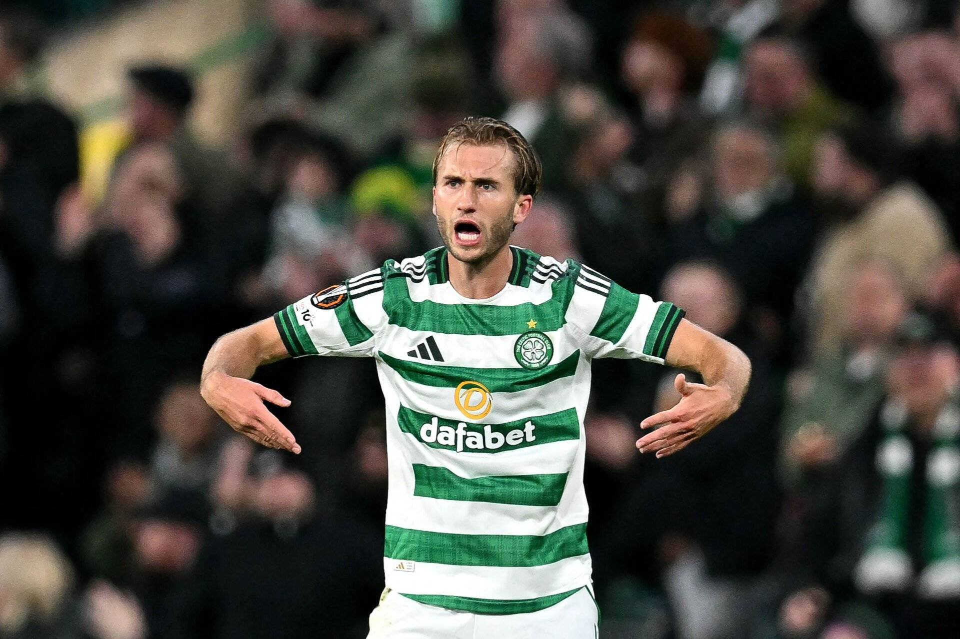Celtic fans make their feelings clear on Benjamin Nygren after defeat to Hearts at Tynecastle