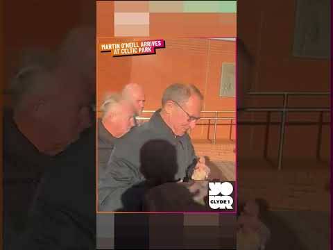 ? Martin O’Neill arrives at Celtic Park ahead of his interim spell in charge of the club