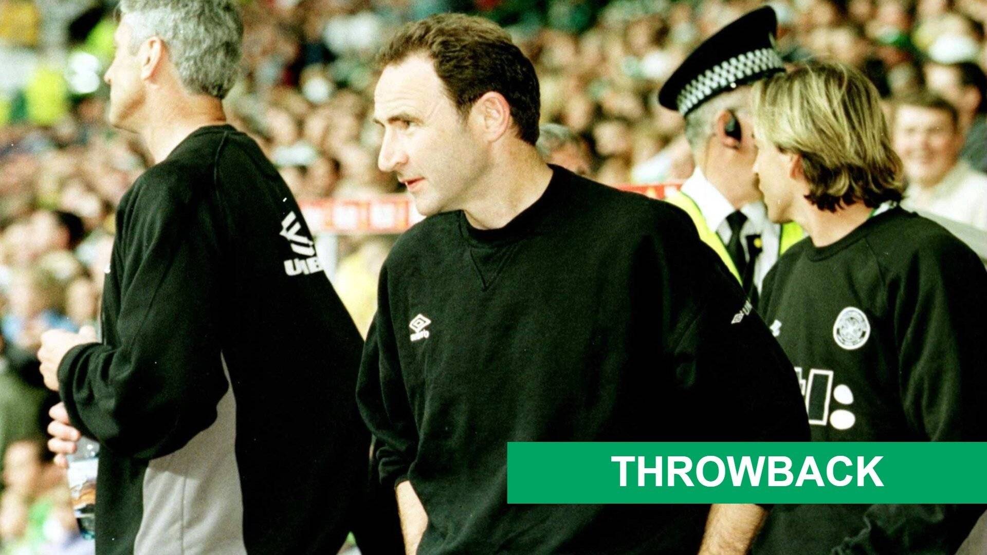 Martin O’Neill began his first stint as Celtic manager with a win against Dundee United