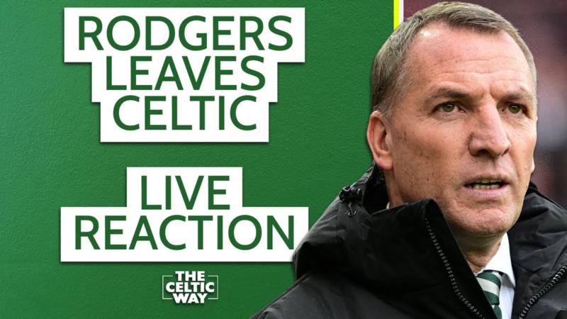 Reaction as Brendan Rodgers leaves Celtic, Dermot Desmond makes astonishing statement Reaction as Brendan Rodgers leaves Celtic, Dermot Desmond makes astonishing statement