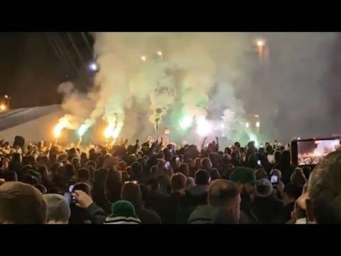 Celtic Fans Protest Against The Board At Celtic Park