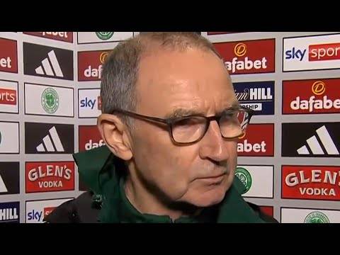 Martin O’Neill Post Match Reaction Celtic 4-0 Falkirk