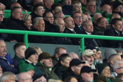 Last night, Desmond and the entire board showed up at Celtic Park. A show of unity, or a show of defiance in the face of last night’s fan protest? Last night, Desmond and the entire board showed up at Celtic Park. A show of unity, or a show of defiance in the face of last night’s fan protest?