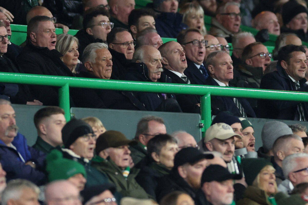 Last night, Desmond and the entire board showed up at Celtic Park. A show of unity, or a show of defiance in the face of last night’s fan protest?