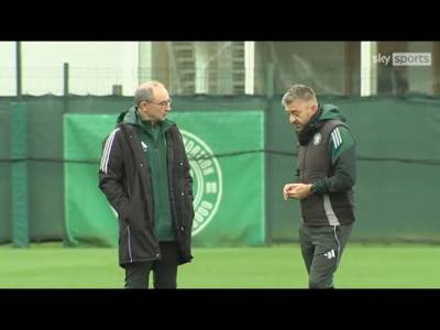 Martin O’Neill Taking Celtic Training Ahead Of The Rangers Semi Final Martin O’Neill Taking Celtic Training Ahead Of The Rangers Semi Final