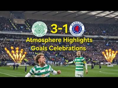 Celtic 3-1 Rangers | Atmosphere Highlights Goals & Celebrations | Premier Sports Semi Final