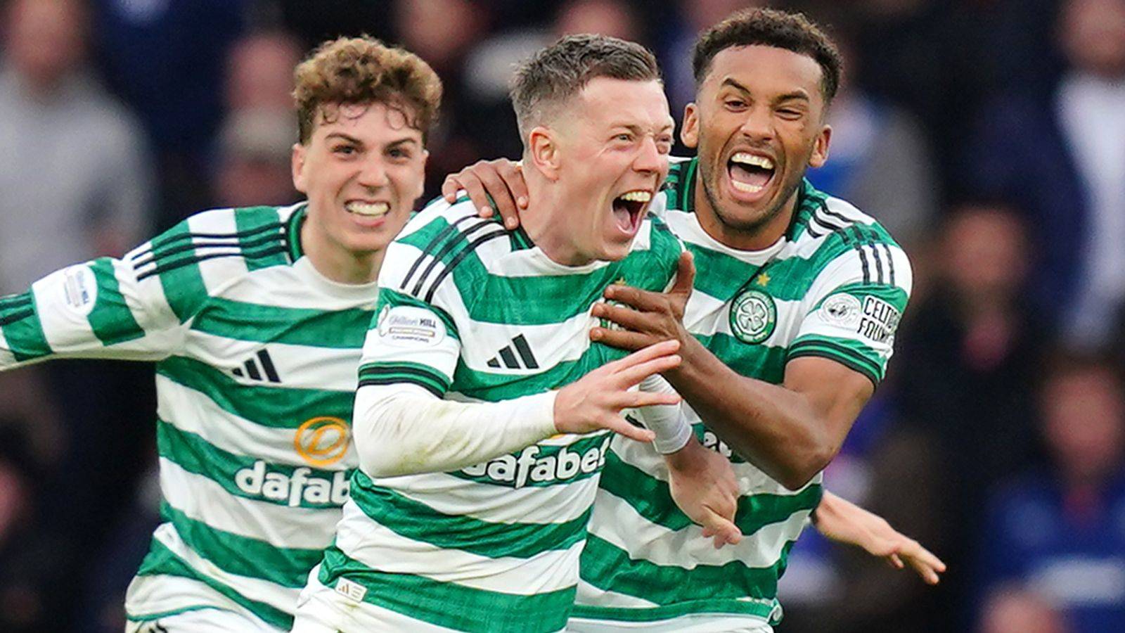 Celtic beat 10-man Rangers in extra time to reach Scottish League Cup final