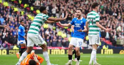 Celtic vs Rangers chaos as star avoids red card despite kicking rival in the head