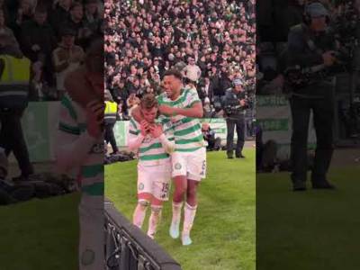 Osmand sliding in 🛝 #CELRAN | #PremierSportsCup | #CelticFC🍀