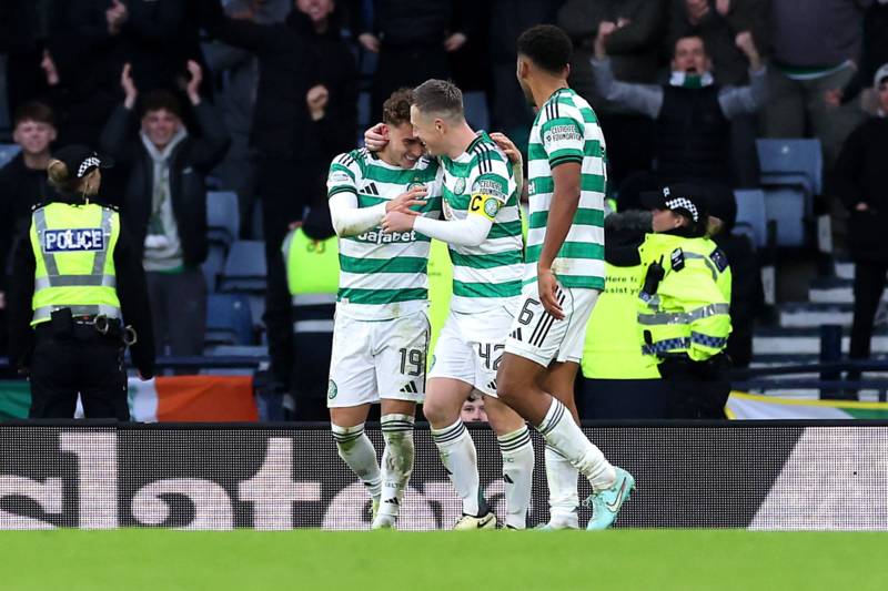 Premier Sports and Celtic TV’s pitchside footage of Callum Osmand’s brilliant goal celebration vs Rangers