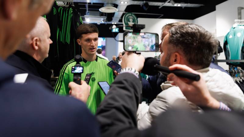 Celtic striker Johnny Kenny gives opinion on foul by Rangers defender Derek Cornelius