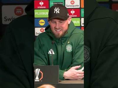 🗣️ “It’s always nice and good to be home!” #UEL | #MidtjyllandCeltic | #CelticFC🍀