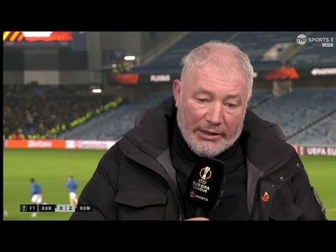 Ally McCoist Post Match Tears “Men Against Boys, Regressed So Much”? Rangers 0-2 Roma