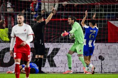 Former Celtic duo Vasilis Barkas and Luis Palma both endure disappointing European nights Former Celtic duo Vasilis Barkas and Luis Palma both endure disappointing European nights