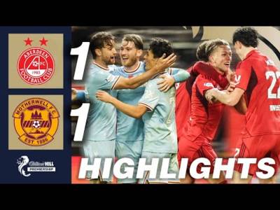 Aberdeen 1-1 Motherwell | HIGHLIGHTS | William Hill Premiership Aberdeen 1-1 Motherwell | HIGHLIGHTS | William Hill Premiership