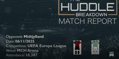 Midtjylland 3, Celtic 1 – 6th November, 2025