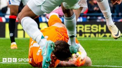 Collum backs yellow card for Trusty against Rangers