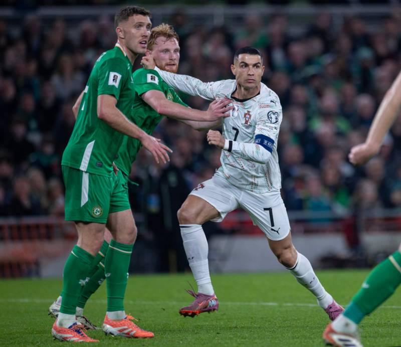 Irish media are ecstatic with Celtic’s Liam Scales as Cristiano Ronaldo sees red as Ireland beat Portugal