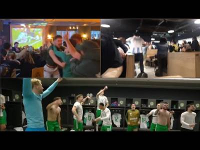 INCREDIBLE Scenes From Dublin Airport, O’Sheas Pub & Ireland Changing Room After Troy Parrot Winner INCREDIBLE Scenes From Dublin Airport, O’Sheas Pub & Ireland Changing Room After Troy Parrot Winner
