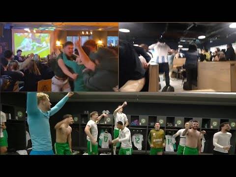 INCREDIBLE Scenes From Dublin Airport, O’Sheas Pub & Ireland Changing Room After Troy Parrot Winner