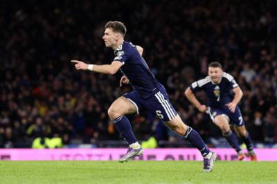 BBC Radio Scotland team’s spine-tingling reaction to Celtic icon Kieran Tierney’s goal vs Denmark