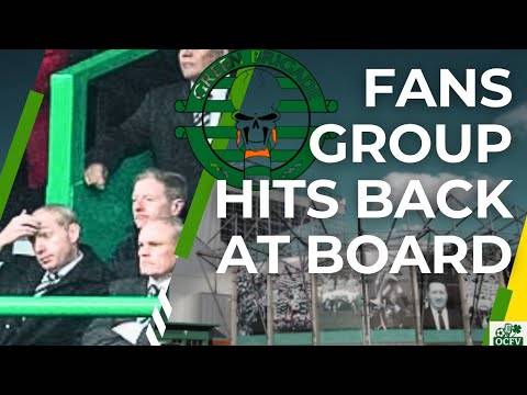Celtic FANS GROUP hit out at BOARD
