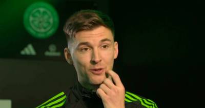 Grinning Kieran Tierney reveals text from Celtic teammate Kasper Schmeichel after Scotland heroics