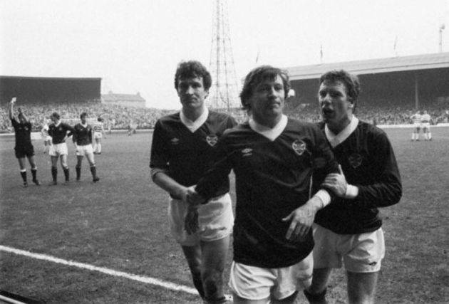 March 1983: Willie Johnston head-butts Davie Provan