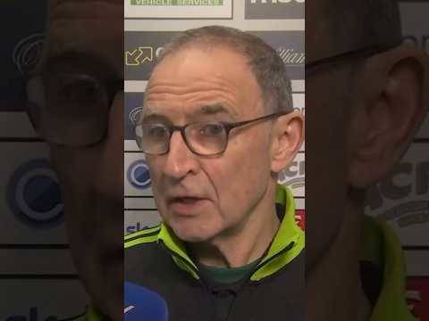 Martin O’Neil telling players to “Deal with the ball”