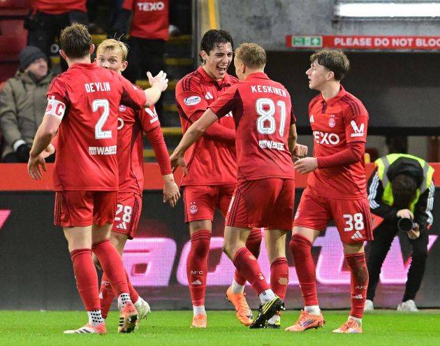 Title boost for Celtic as Hearts lose to Aberdeen at Pittodrie