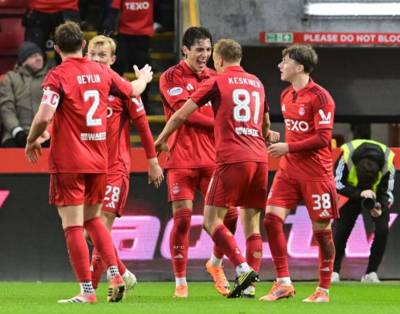 Title boost for Celtic as Hearts lose to Aberdeen at Pittodrie