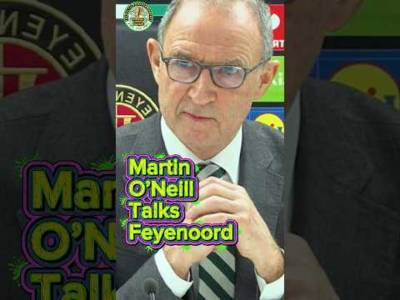 Martin O’Neill talks Feyenoord pre match interview Martin O’Neill talks Feyenoord pre match interview